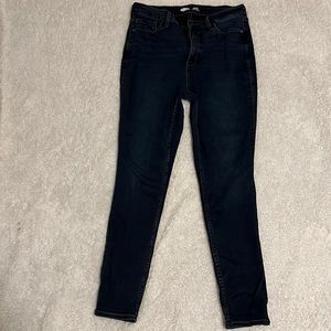 Dark Wash Super skinny high rise jeans